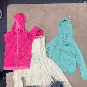 Girls zip up sweatshirts